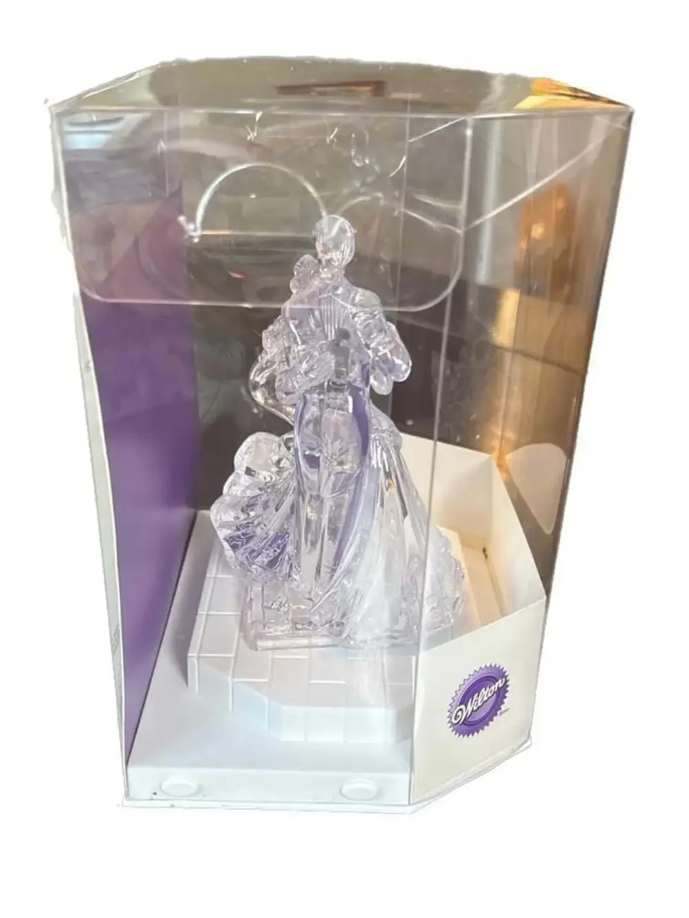 Wilton Bianca Clear Acrylic Dancing Couple Wedding Cake Topper in Box